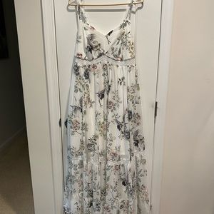 Ivory Floral Chiffon dress